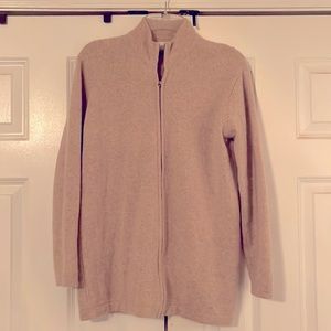 New without tags zipper cashmere sweater